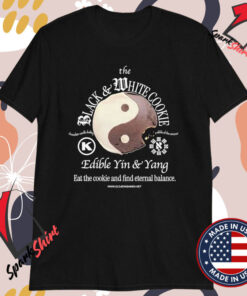 The Black And White Cookie Edible Yin And Yang Chocolate Vanilla Duality A Nibble Of The Universe Eat The Cookie And Find Eternal Balance T-shirts