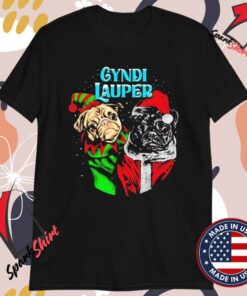 Cyndi Lauper Dog Christmas T-shirts