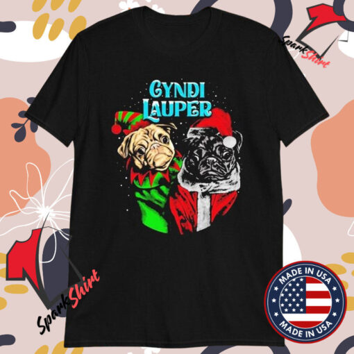 Cyndi Lauper Dog Christmas T-shirts