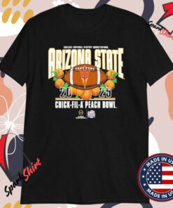 Arizona State Sun Devils Playoff Quarter Final College Football Playoff 2025 Chick Fil A Peach Bowl T-Shirts