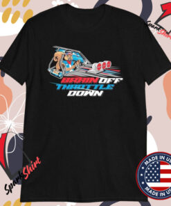 LS George Squirrel Brain Off Throttle Down T-shirts