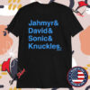 Jahymr Gibbs & David Montgomery Sonic & Knuckles Ampersand T-shirts