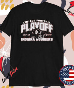 Indiana Hoosiers Crimson 2024 2025 College Football Playoff T-Shirts