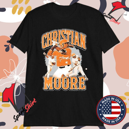 Christian Moore Tennessee Vols Baseball Signature Shirts