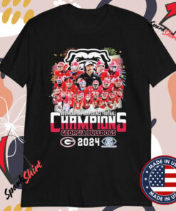 Georgia Bulldogs Southeastern Conference Football Champions 2024 T-Shirts