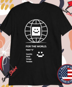 Quackity For The World Rated Q Quackity World Vintage Translate Globe T-shirts