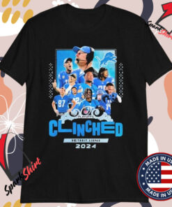 Detroit Lions Clinched Playoffs NFL 2024 T-Shirts