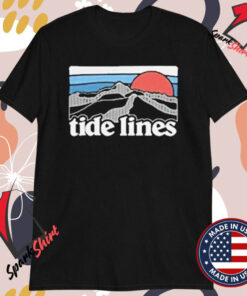 Tide Lines Mountain Sun T-shirts