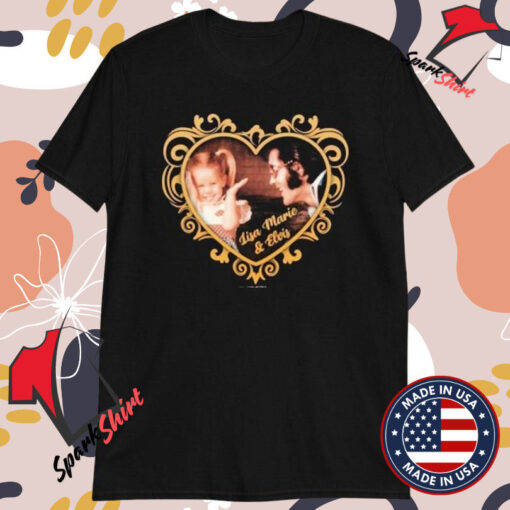 Lisa Marie And Elvis Presley Heart T-shirts