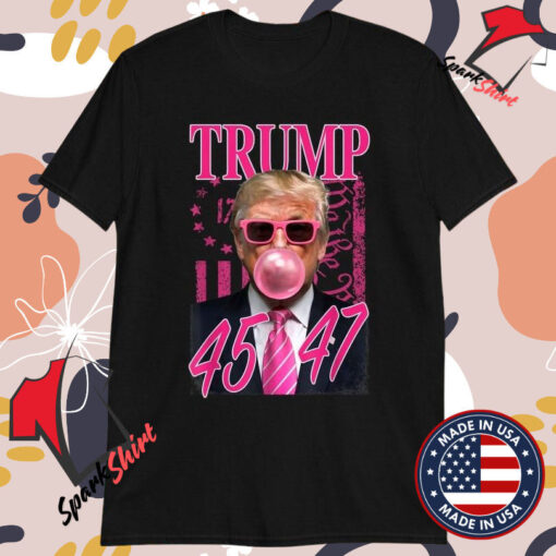 Trump We The People Bubble 45 47 Gum American Flag T-Shirts