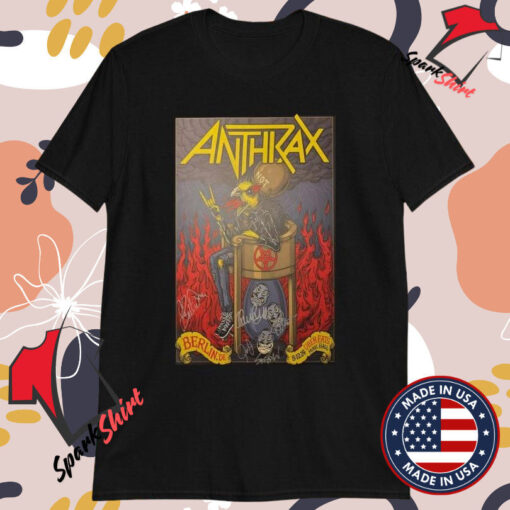 Anthrax At Verti Music Hall In Berlin, Germany On Dec 8 2024 Tour T-Shirts