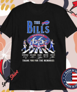 The Buffalo Bills 66 Year 1959-2025 Signature Thank You For The Memories T-shirts