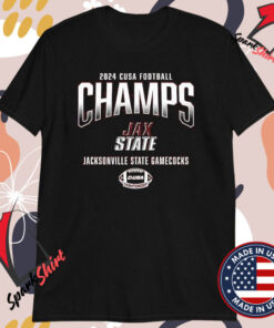 Jacksonville State Gamecocks 2024 C-USA Football Conference Champions T-Shirts