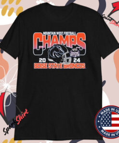 Boise State Broncos 2024 Mountain West Conference Football Champions T-Shirts