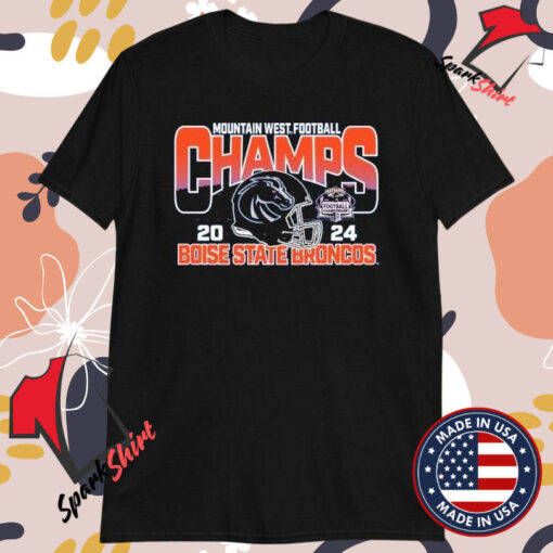 Boise State Broncos 2024 Mountain West Conference Football Champions T-Shirts