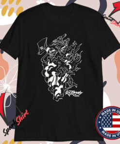 Ken Carson Ed Hardy Axe Skull T-shirts