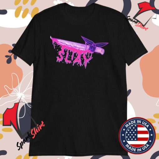 Weeby Newz Slay Bloody Knife T-Shirts