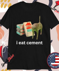 I Eat Cement Cursed Cat T-Shirts