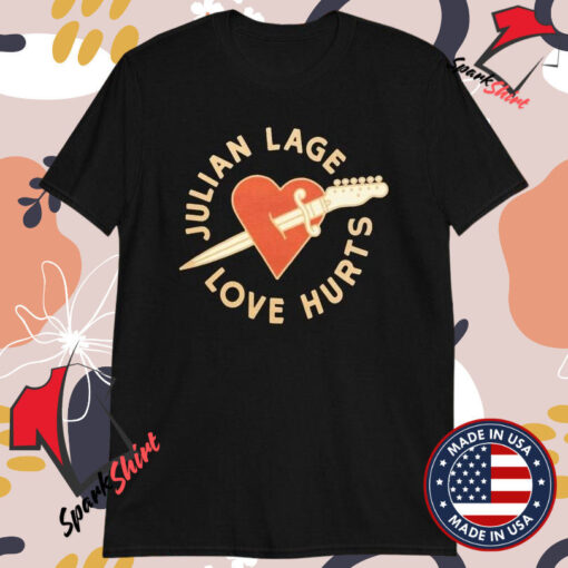 Julian Lage Love Hurts Heart Sword T-shirts