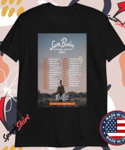 Sam Barber Restless Mind 2025 World Tour T-shirts